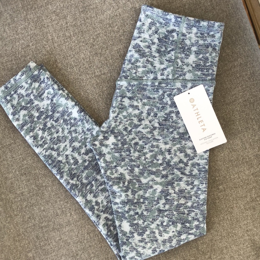 Worn once - ATHLETA Elation High-Rise 7/8 Textured Tight - Picture 1 of 10